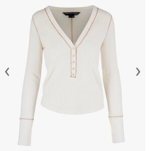 Veronica Beard Elma Henley White NWT size Medium